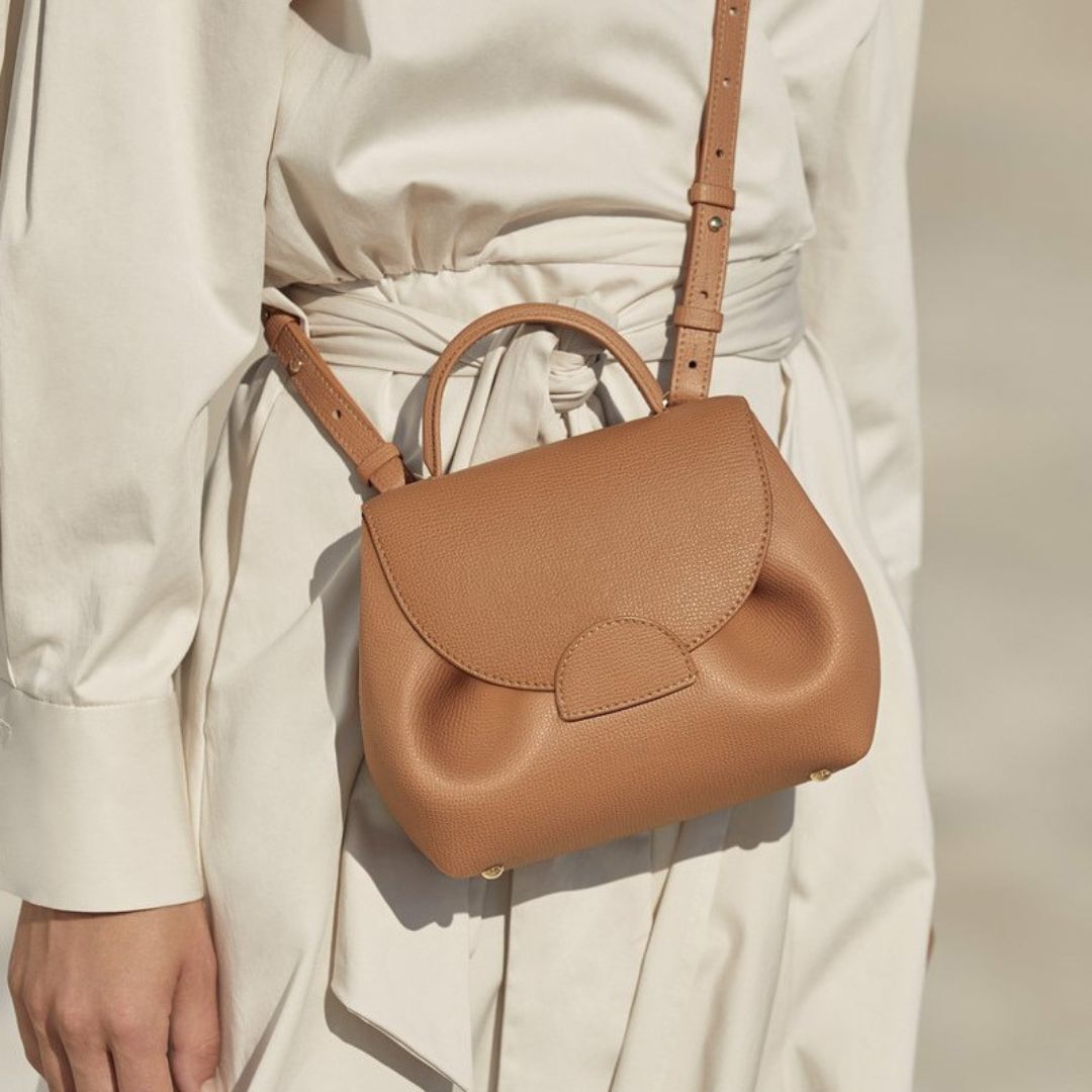 Velanci du Crépuscule Leather Handbag: Twilight Elegance