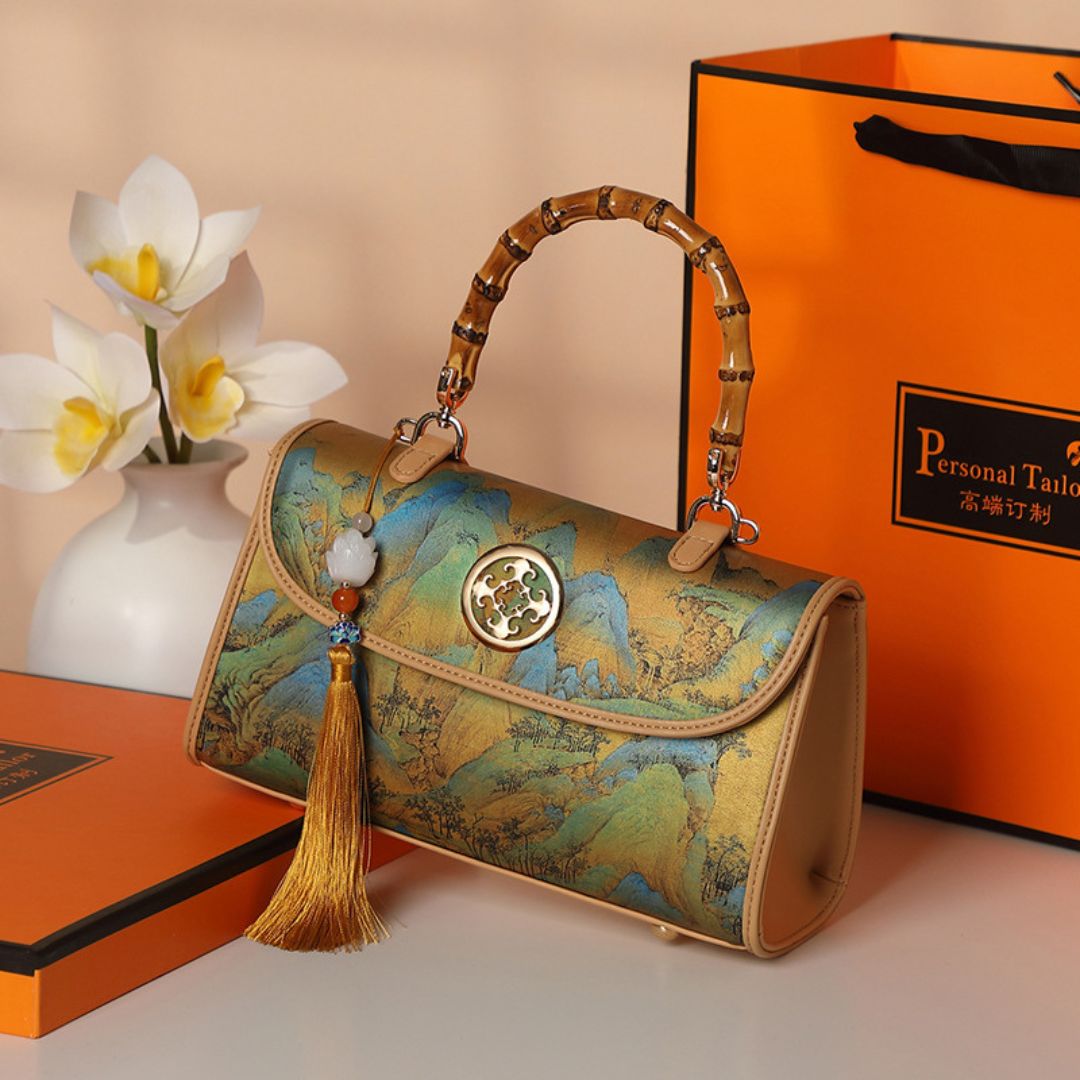 Velanci Château Elegance Microfiber Leather Handbag