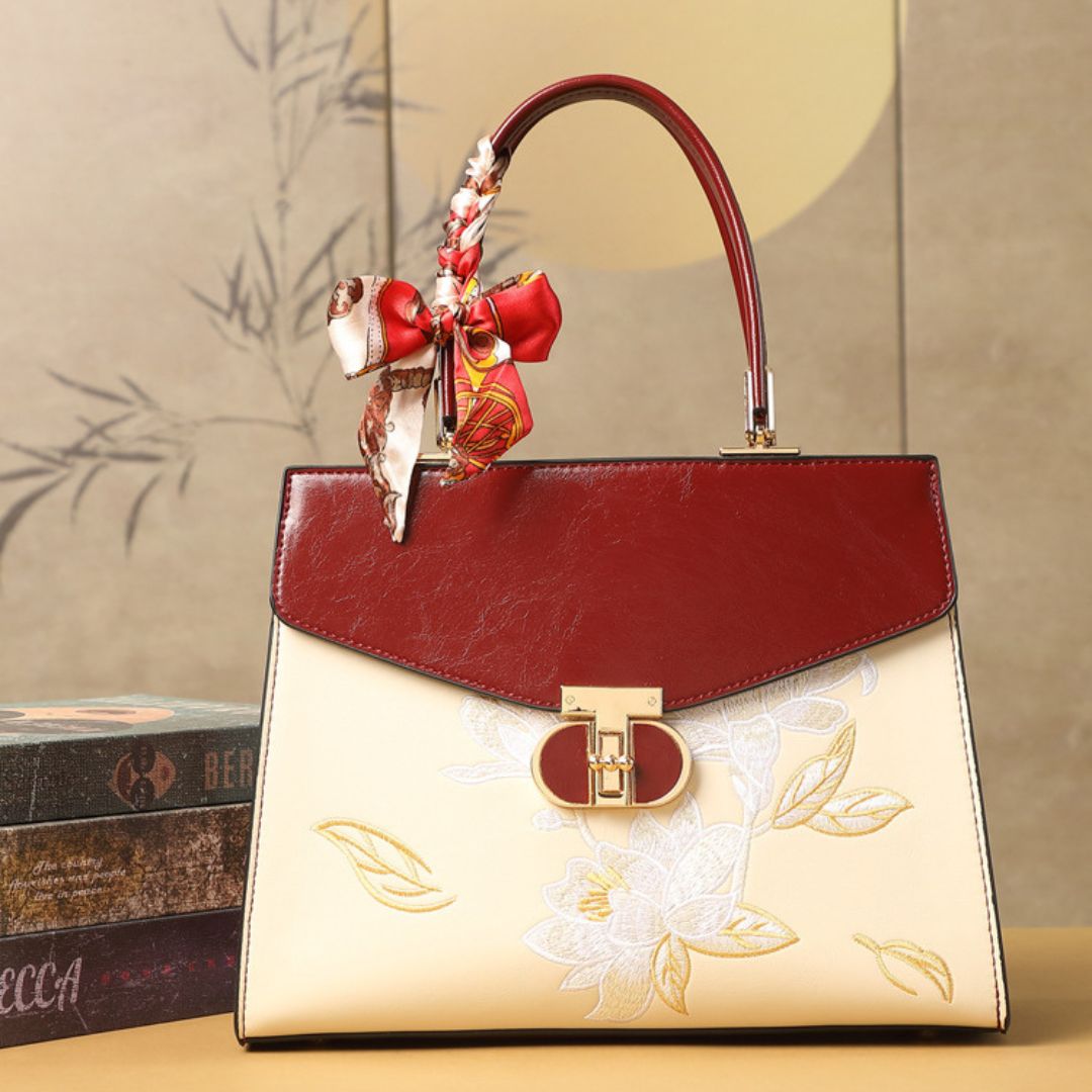 Velanci Aurora Bloom Leather Handbag