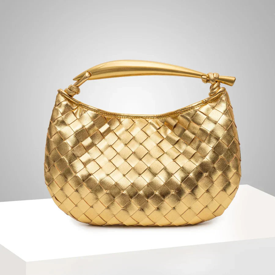 Velanci Genevieve Handwoven Leather Handbag