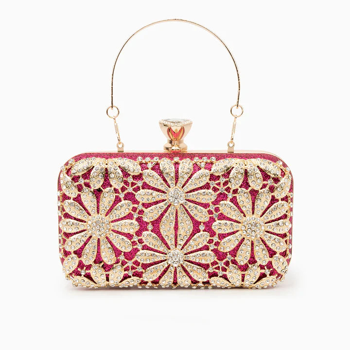 Velanci Leonora Radiant Rhinestone Clutch Bag