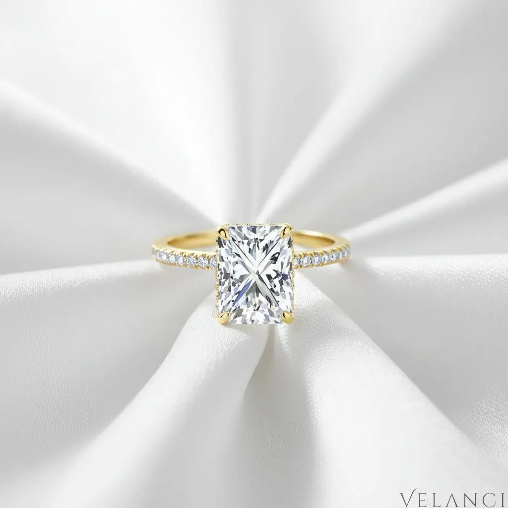 Gold Emerald Cut Ring Isabella Velanci