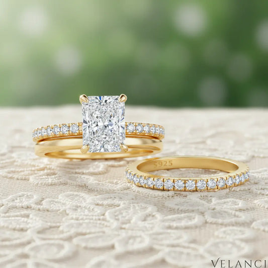 Gold Mini Blossom Ring Set Francesca Velanci