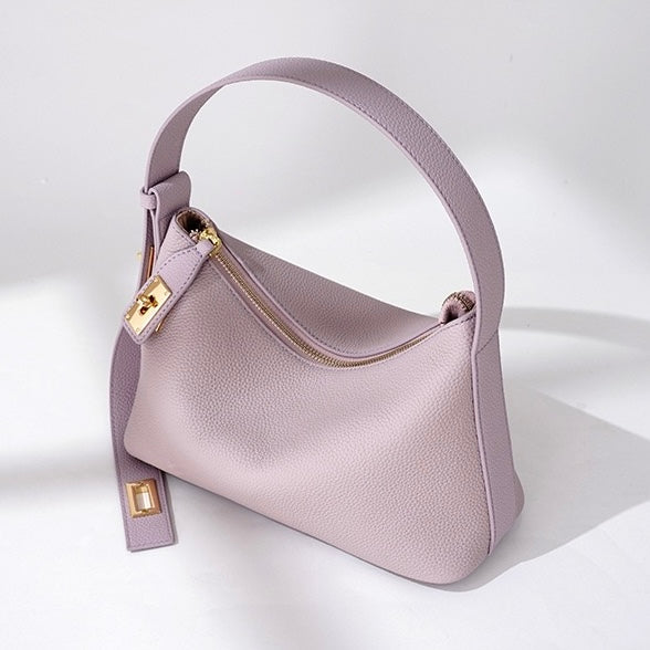 Togo Leather Signature Crossbody Dumpling Bag