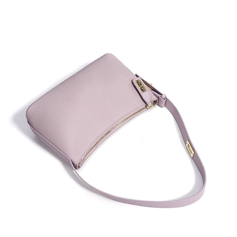 Togo Leather Signature Crossbody Dumpling Bag