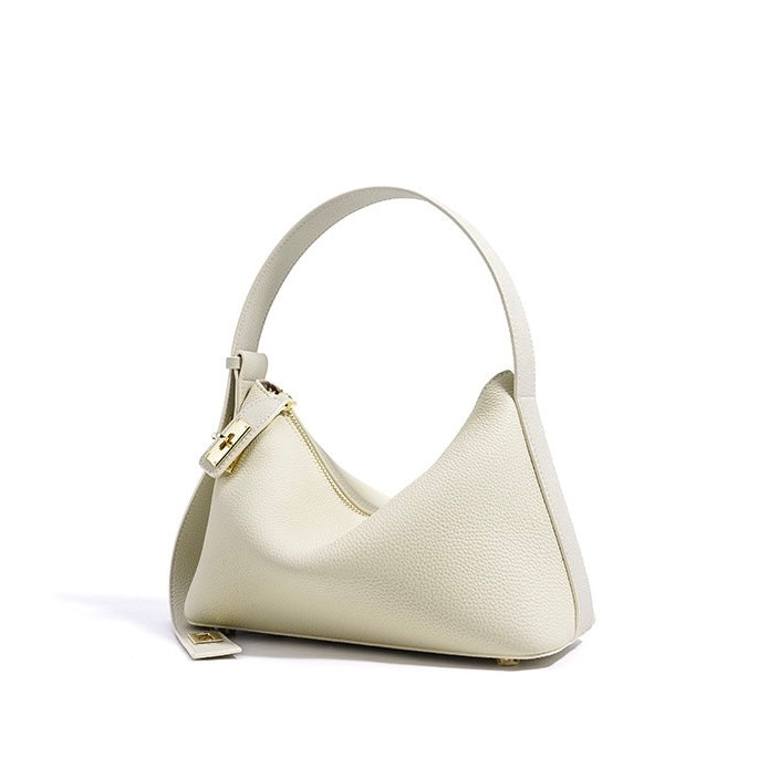 Togo Leather Signature Crossbody Dumpling Bag