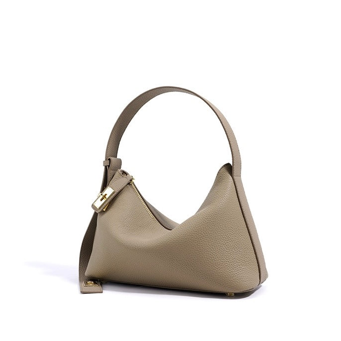Togo Leather Signature Crossbody Dumpling Bag