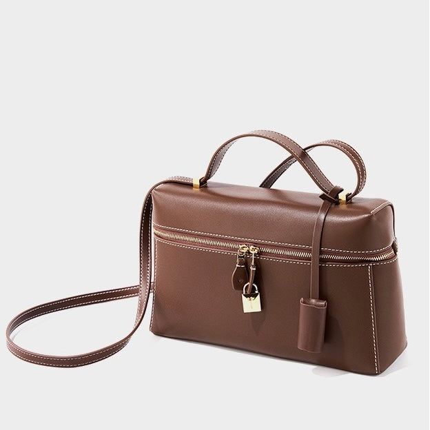 Elegant Leather Crossbody Bucket Bag for Women