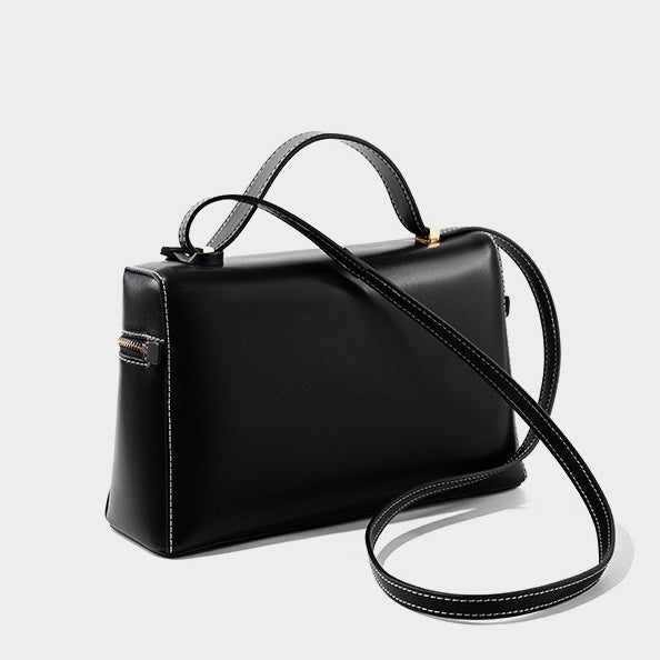 Elegant Leather Crossbody Bucket Bag for Women
