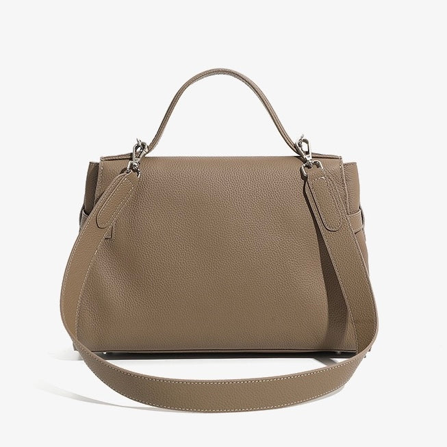 Elegant Women's Genuine Leather Large Capacity Tote Bag