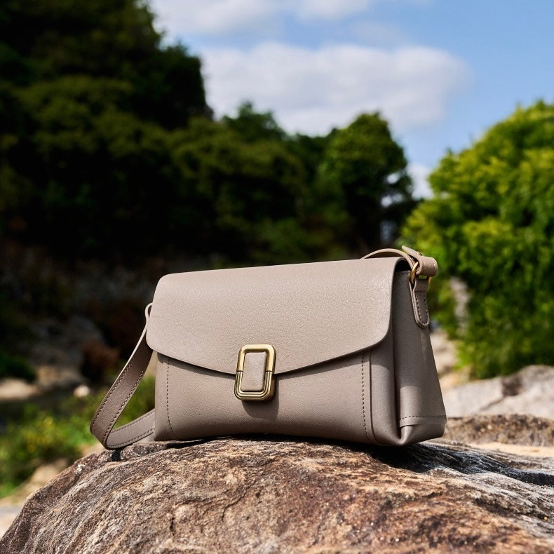 Maillard Elegance Women's Genuine Leather Commuter Tote Bag