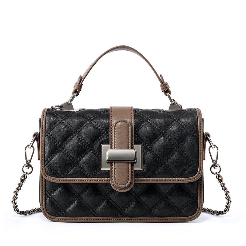 Luxe Quilted Genuine Leather Crossbody Bag for Everyday Elegance