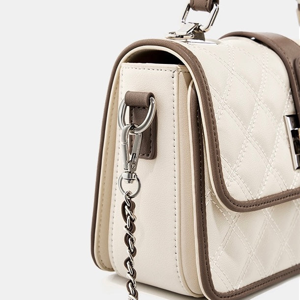 Luxe Quilted Genuine Leather Crossbody Bag for Everyday Elegance