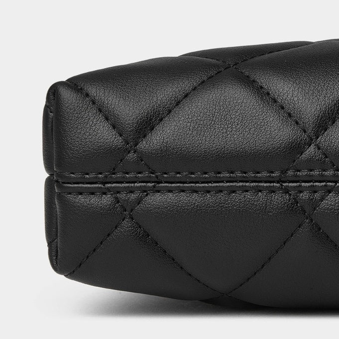 Quilted Genuine Leather Luxury Chain Shoulder Bag