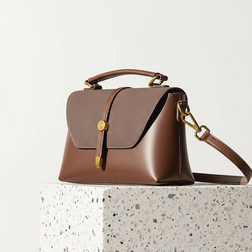 Vintage Elegance Genuine Leather Cross Body Handbag