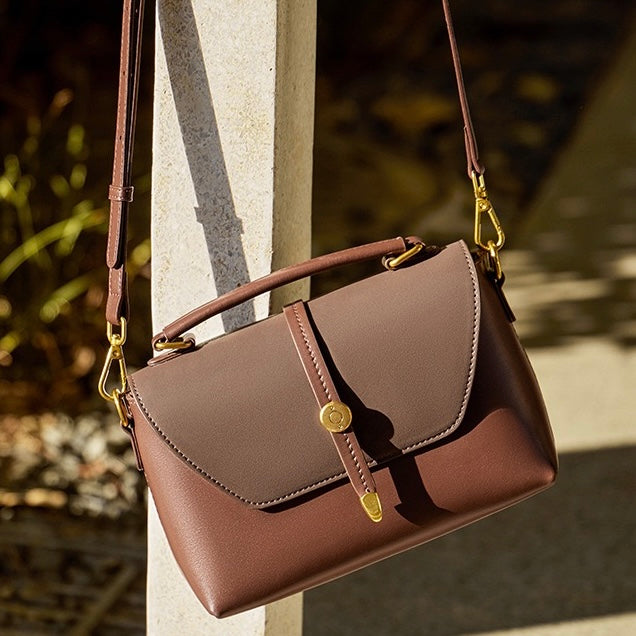 Vintage Elegance Genuine Leather Cross Body Handbag