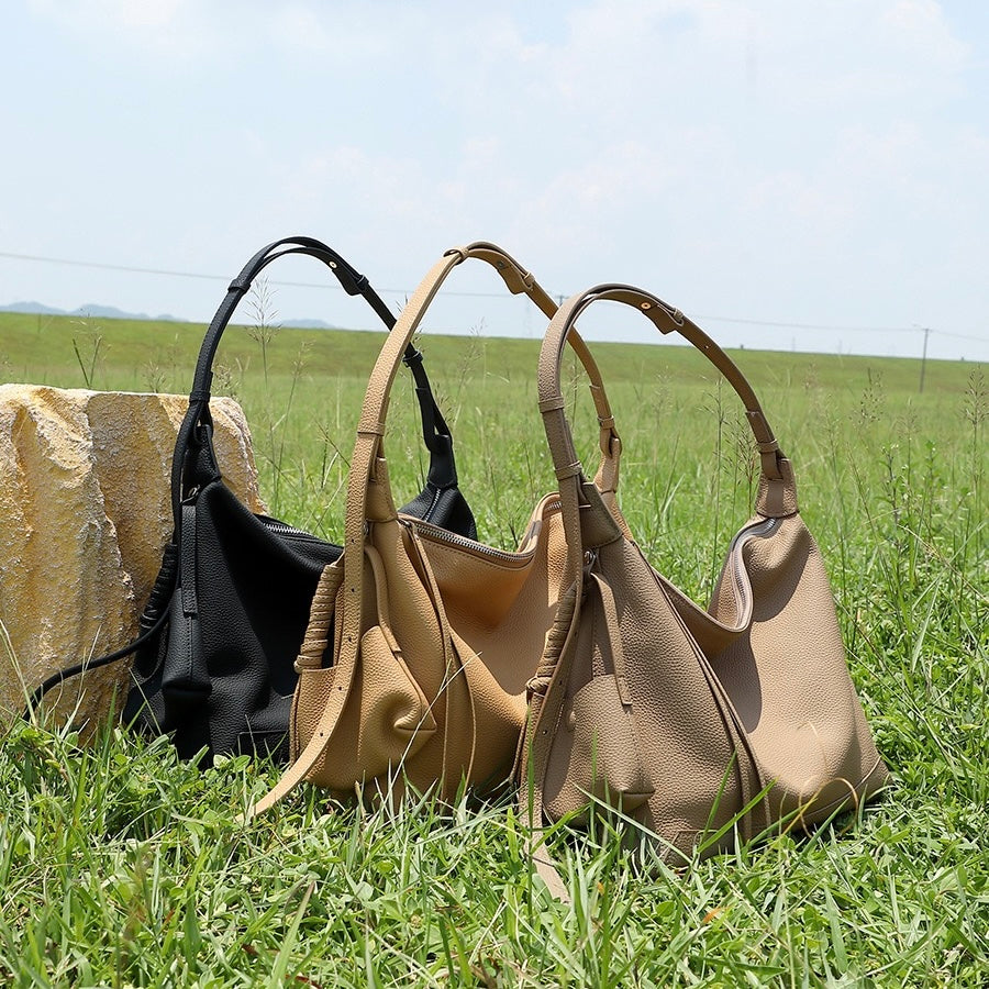 Elegant Minimalist Leather Commuter Tote Bag