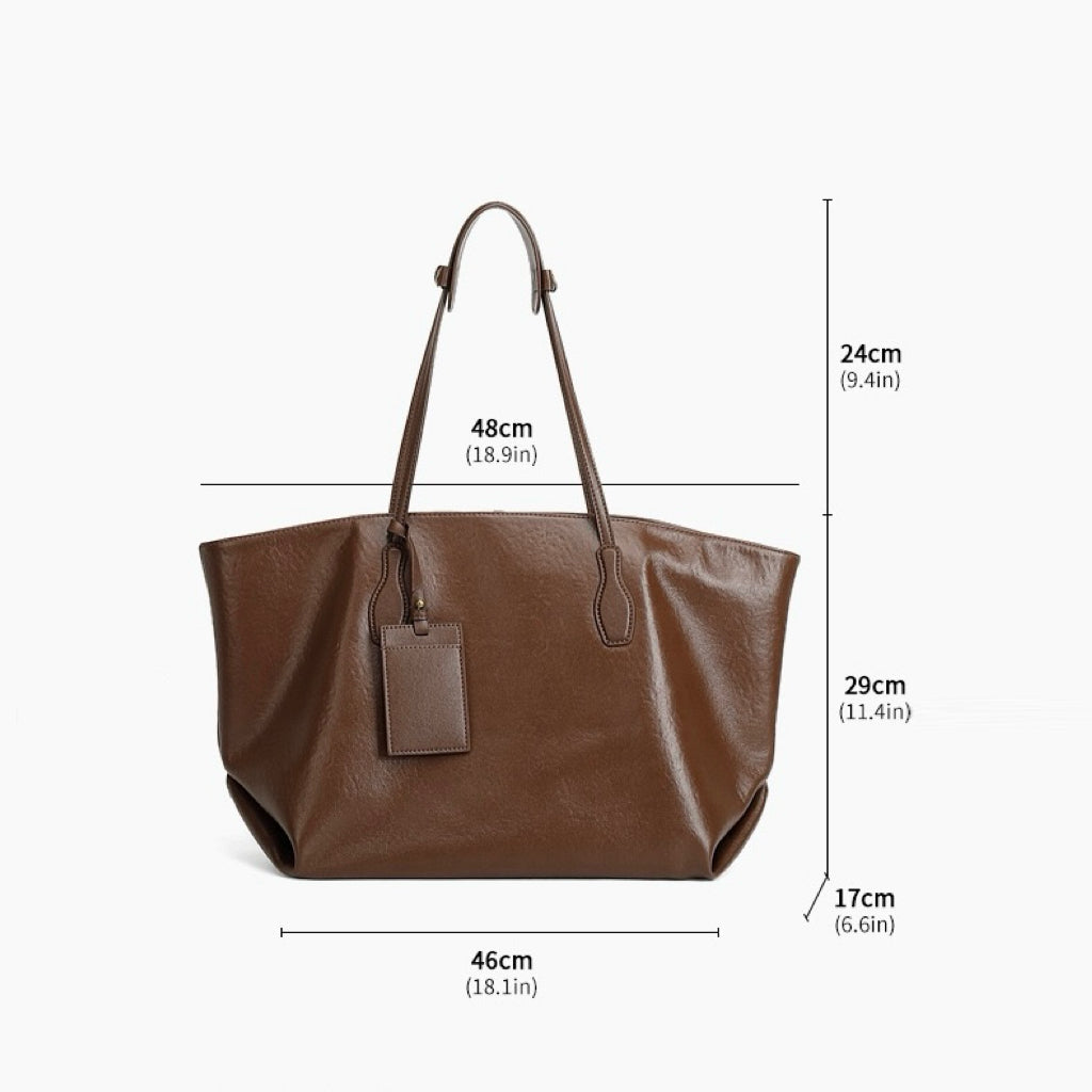 Signature Vintage Leather Tote: Elegance Meets Functionality