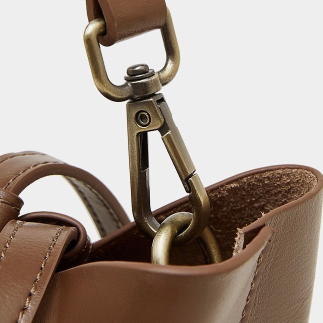 Elegant Genuine Leather Flap Tote with Versatile Straps