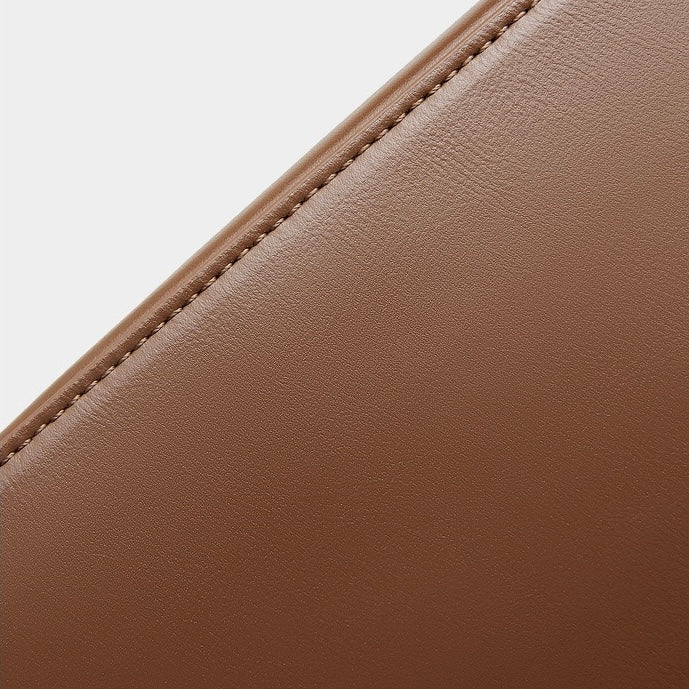 Elegant Genuine Leather Flap Tote with Versatile Straps