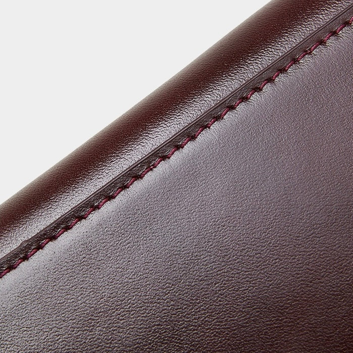 Chic Smooth Leather Hobo Bag with Architectural Hardware