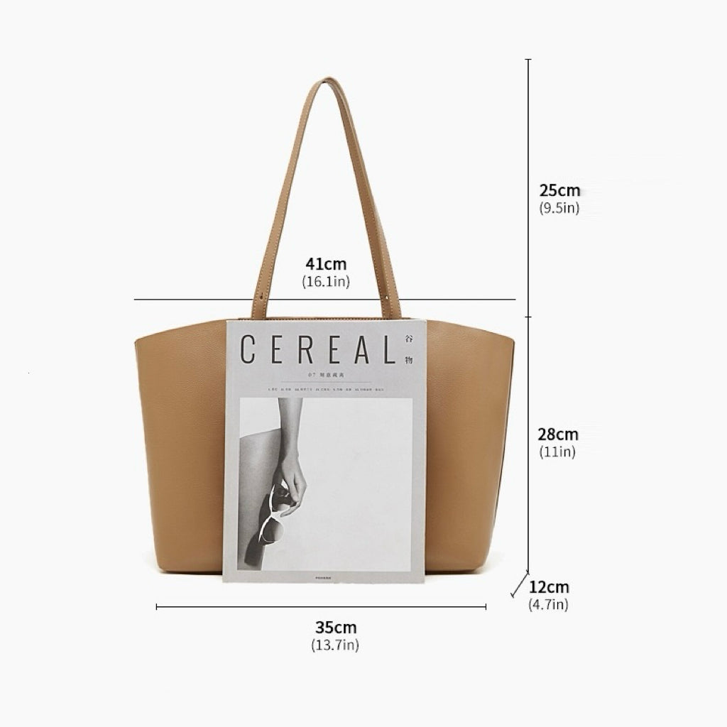 Minimalist Luxe Leather Tote Bag for Effortless Elegance