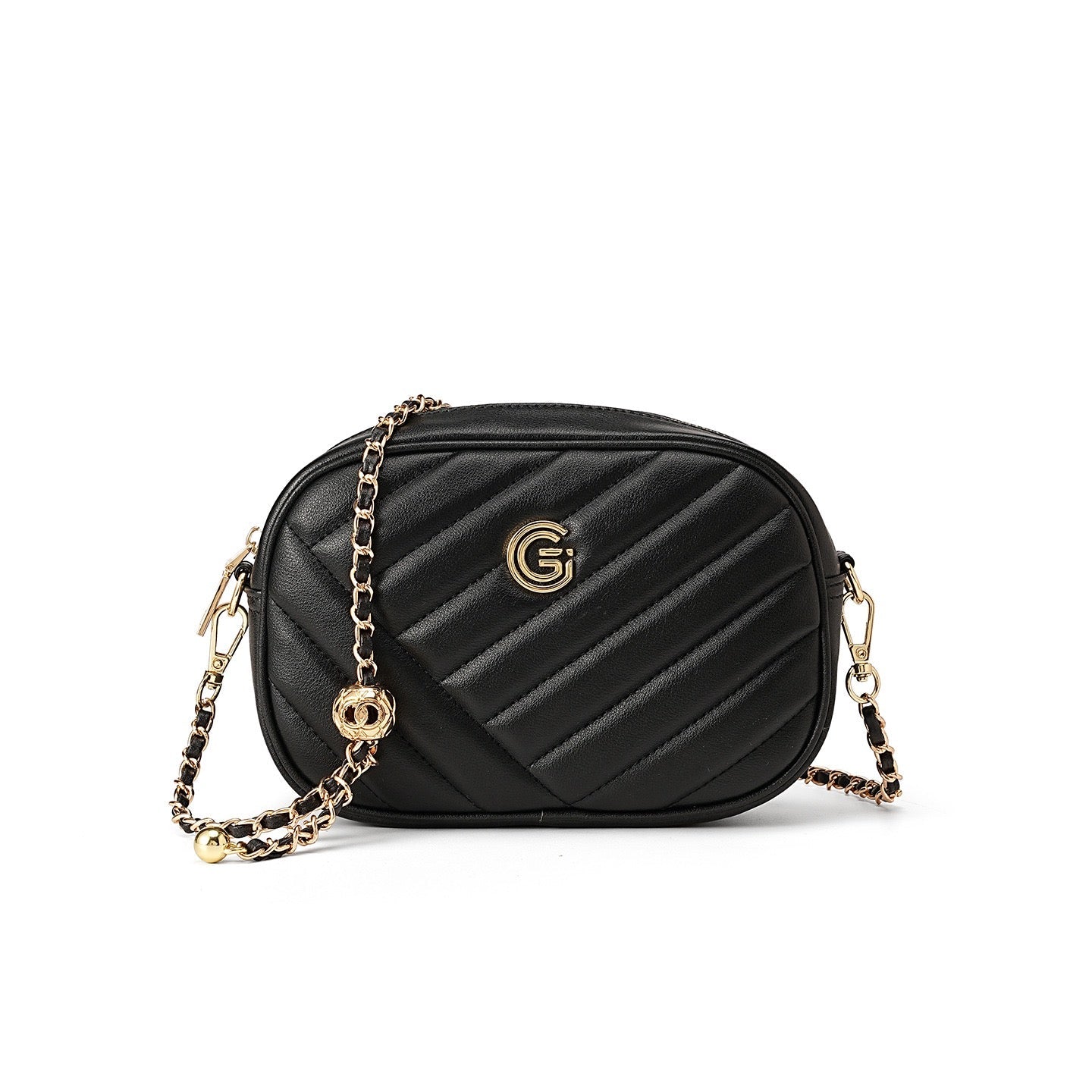 Elegant Genuine Leather Retro Round Bag