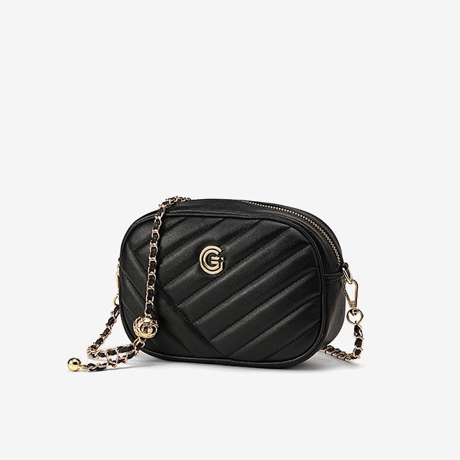 Elegant Genuine Leather Retro Round Bag