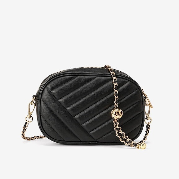 Elegant Genuine Leather Retro Round Bag