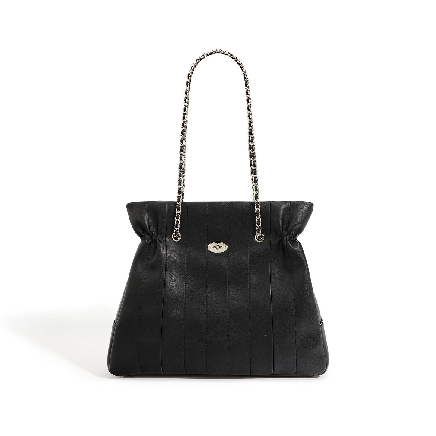Elegant Leather Chain Shoulder Bag with Ample Space