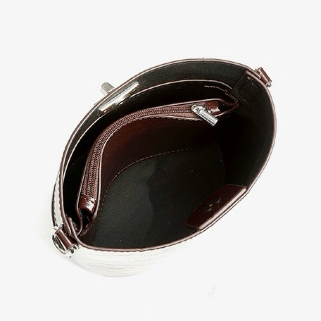 Elegance Redefined: Women's Luxury Waxed Top Grain Leather Bucket Bag