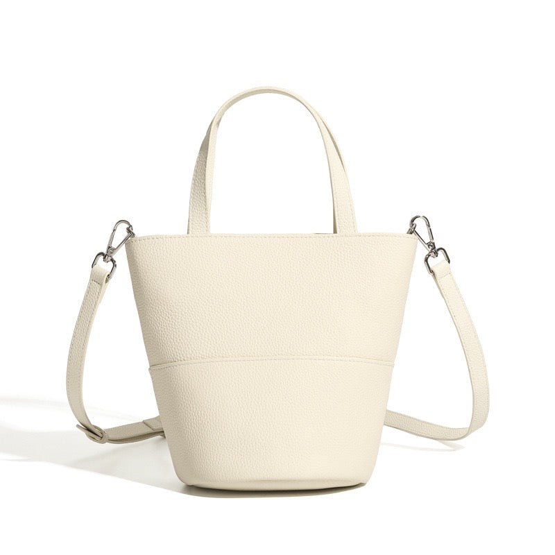 Exquisite Women's Genuine Leather Minimalist Crossbody Bucket Bag