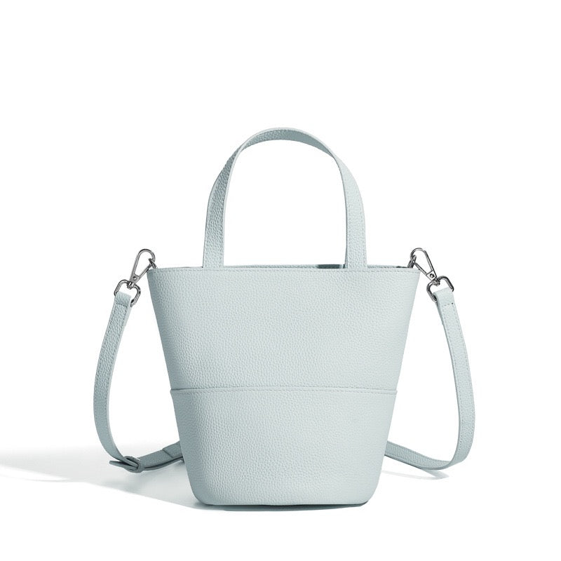 Exquisite Women's Genuine Leather Minimalist Crossbody Bucket Bag