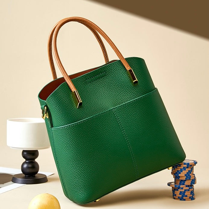 Elegant Genuine Leather Women's Crossbody Handbag