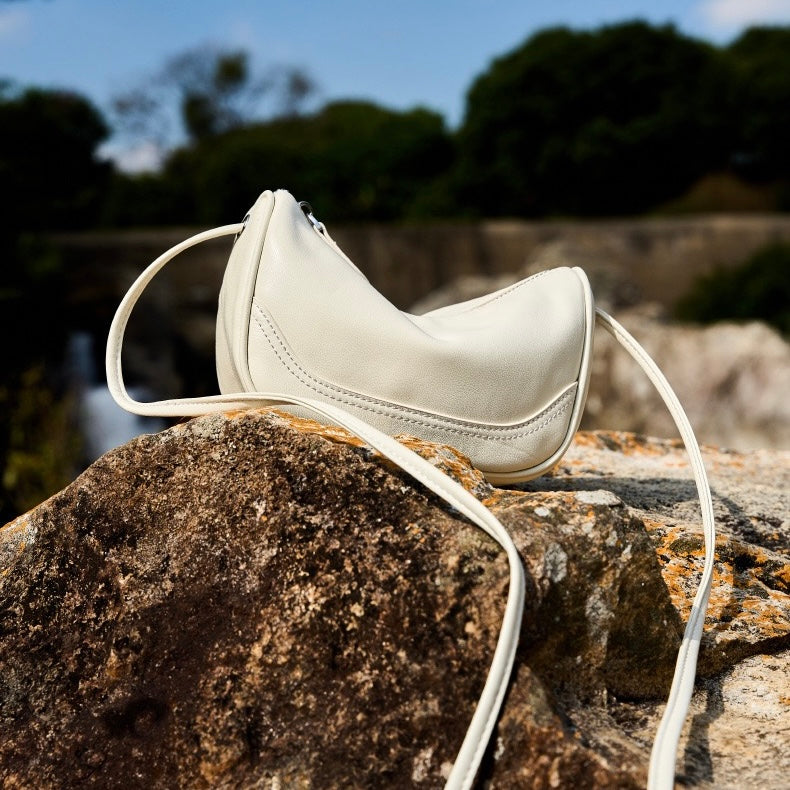 Elegant Genuine Leather Mini Crossbody Bag - Everyday Sophistication