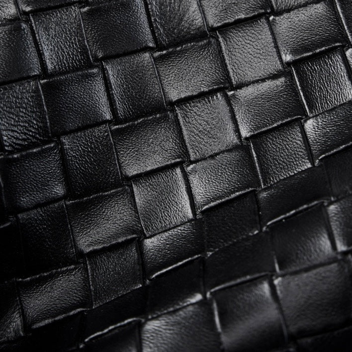 Genuine Leather Weaving Minimalist Shoulder Tote Bag