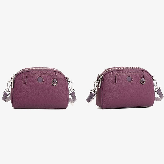 Genuine Cowhide Elegance: Versatile Crossbody Shoulder Bag