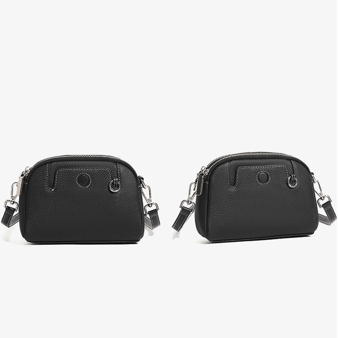 Genuine Cowhide Elegance: Versatile Crossbody Shoulder Bag