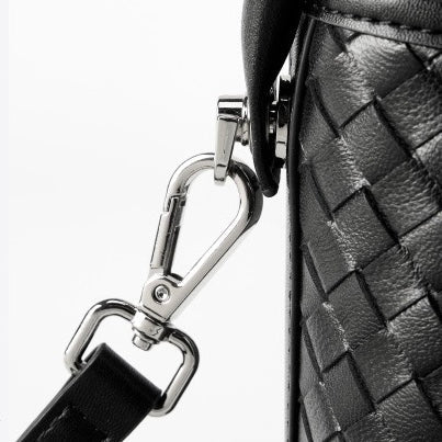 Genuine Sheepskin Woven Bucket Bag - Timeless Elegance for Everyday Chic