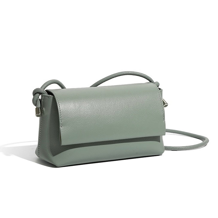 Multicolor Luxe Genuine Leather Compact Crossbody Bag