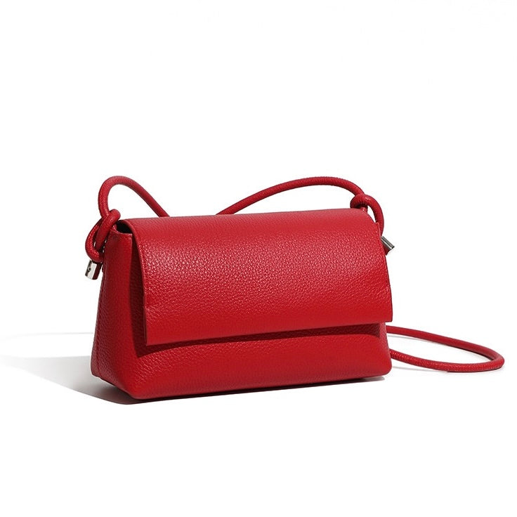 Multicolor Luxe Genuine Leather Compact Crossbody Bag