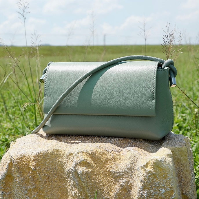 Multicolor Luxe Genuine Leather Compact Crossbody Bag