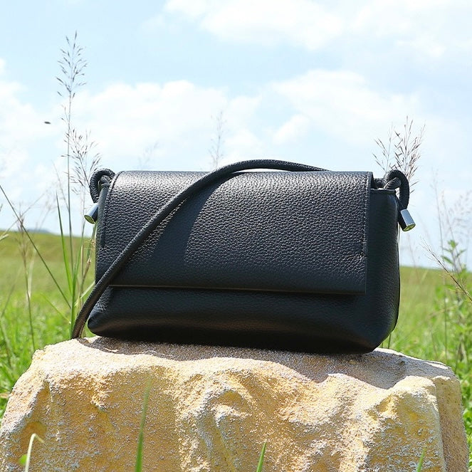 Multicolor Luxe Genuine Leather Compact Crossbody Bag