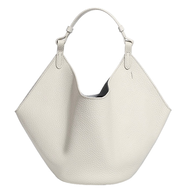 Elegant Genuine Leather Large Capacity Basket Tote Bag