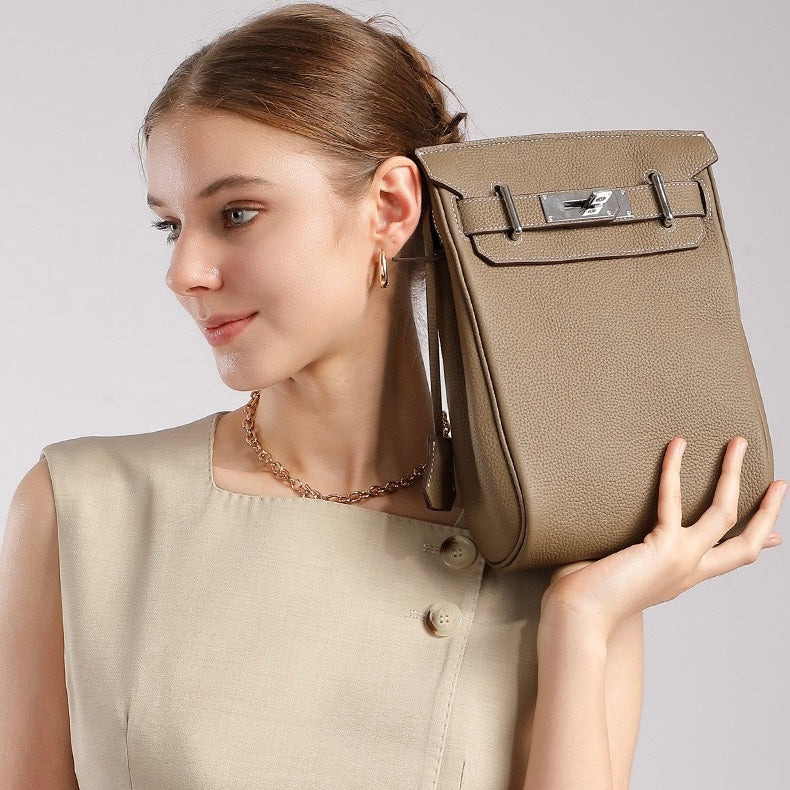 Top Grain Cowhide Luxe Crossbody Chest Bag