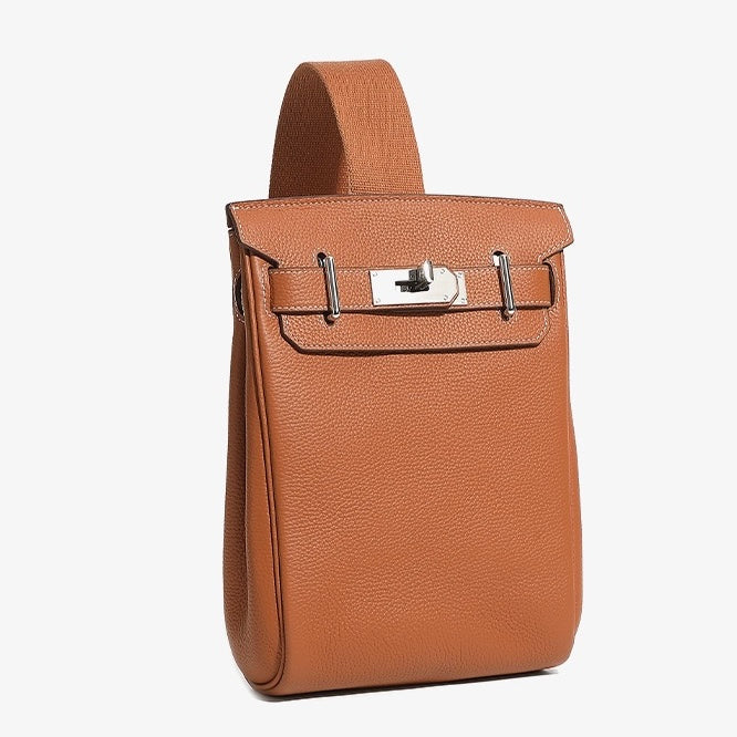 Top Grain Cowhide Luxe Crossbody Chest Bag
