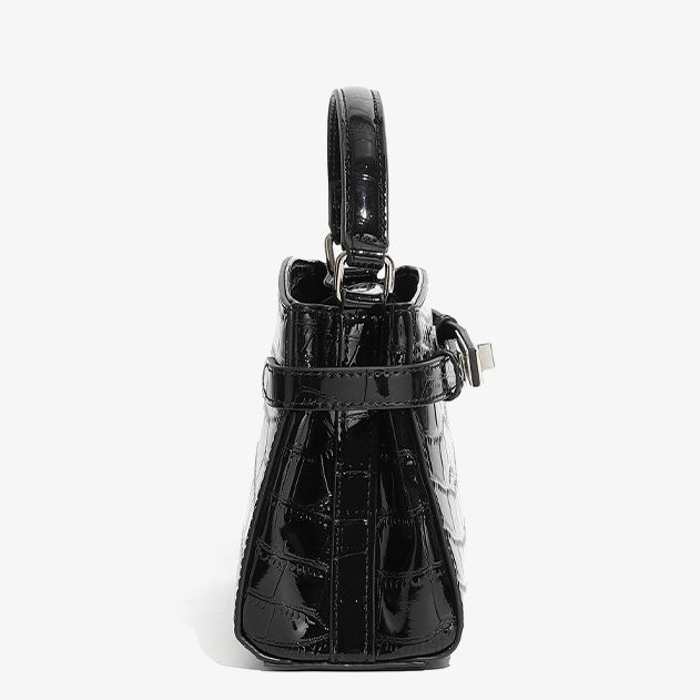 Luxury Crocodile Pattern Genuine Leather Handbag