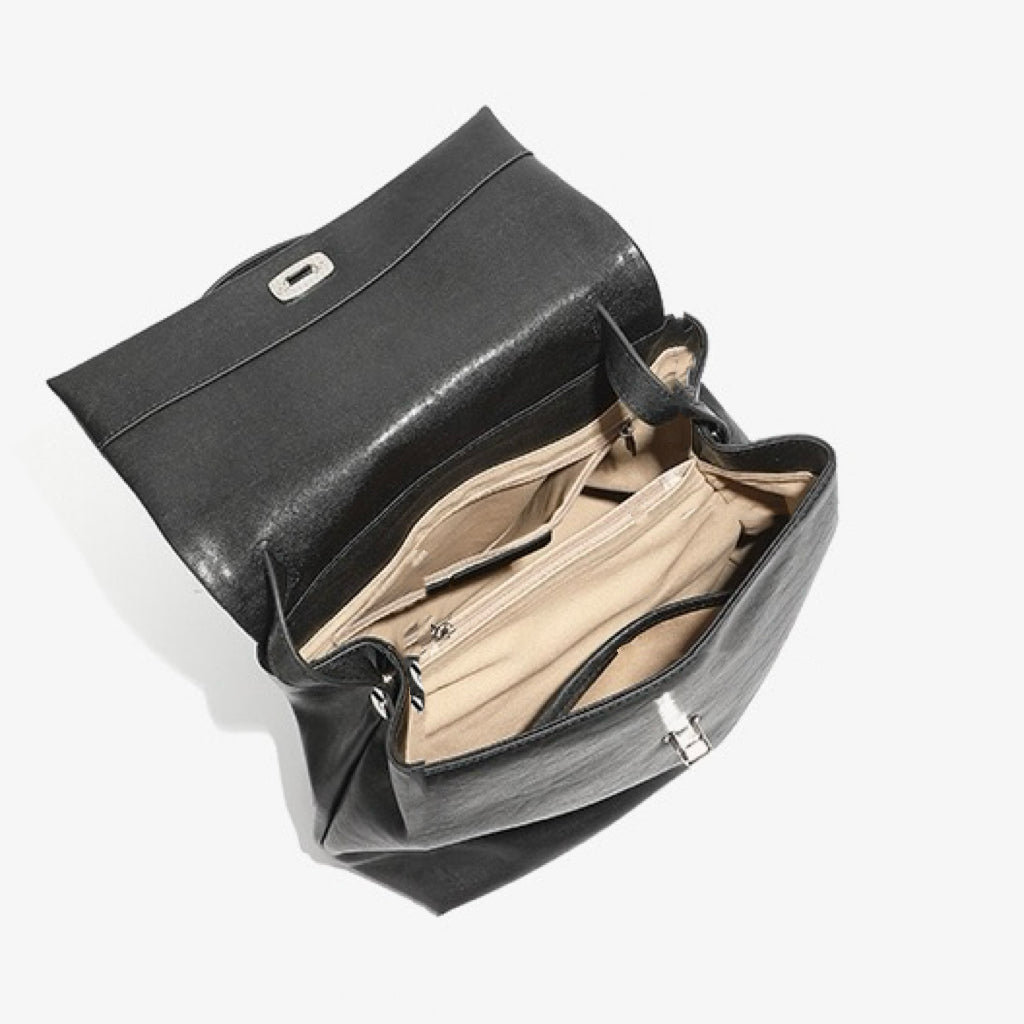 Luxurious Genuine Leather Versatile Backpack for the Modern Woman