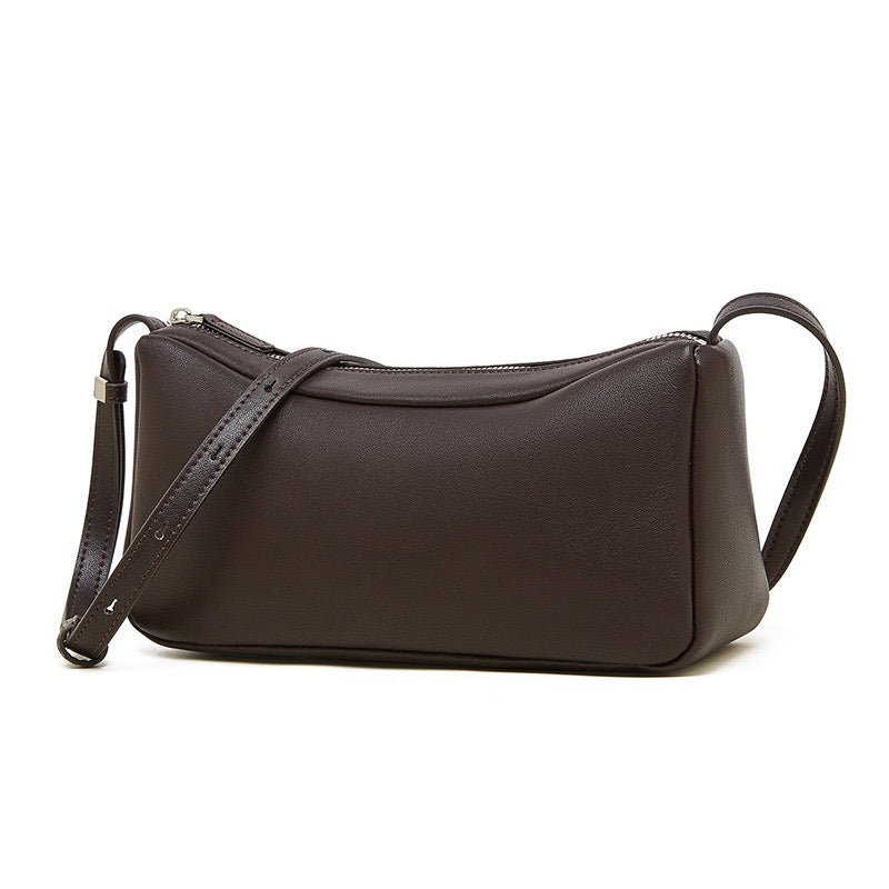 Elegant Leather Minimalist Crossbody Shoulder Bag for Women