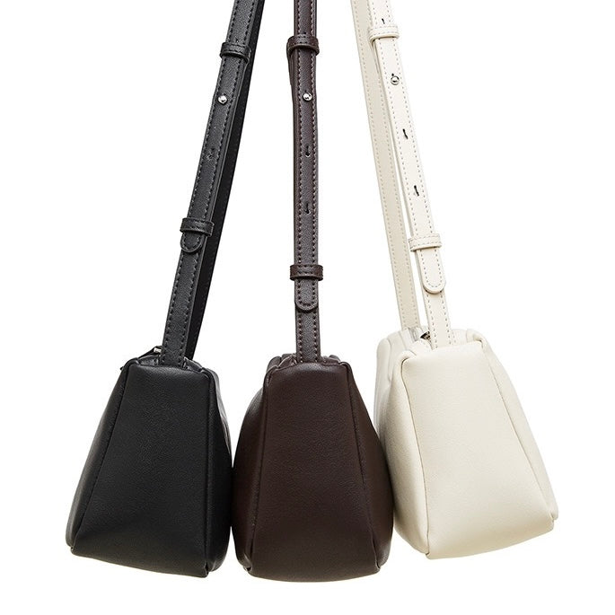 Elegant Leather Minimalist Crossbody Shoulder Bag for Women